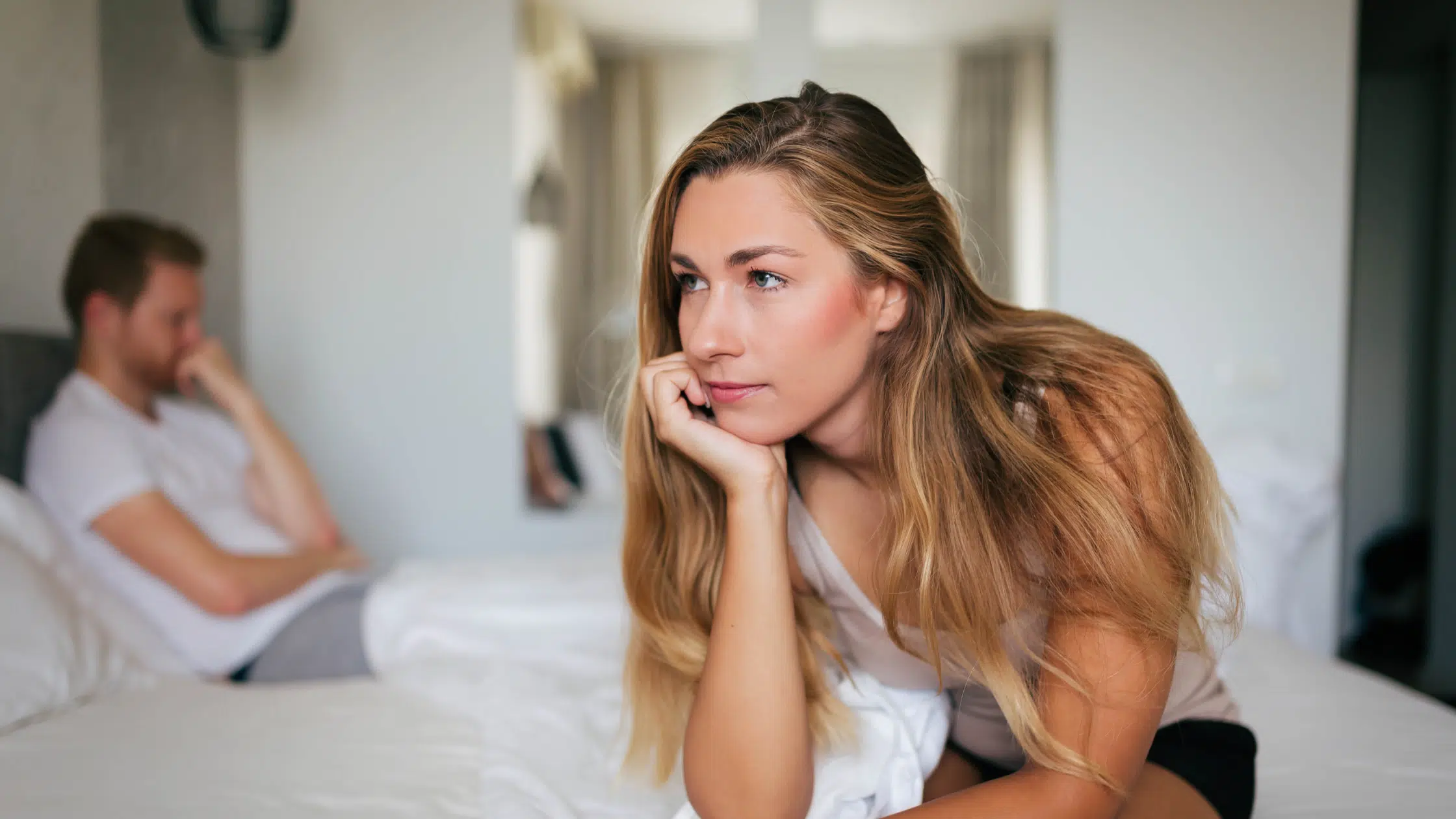 a stressed out woman