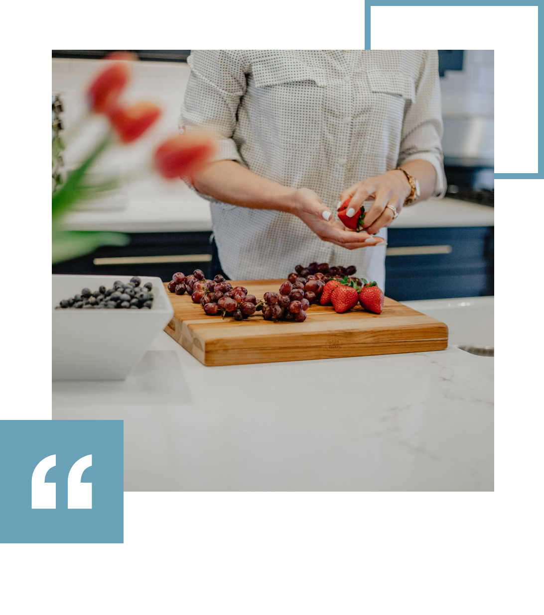 cutting fruit