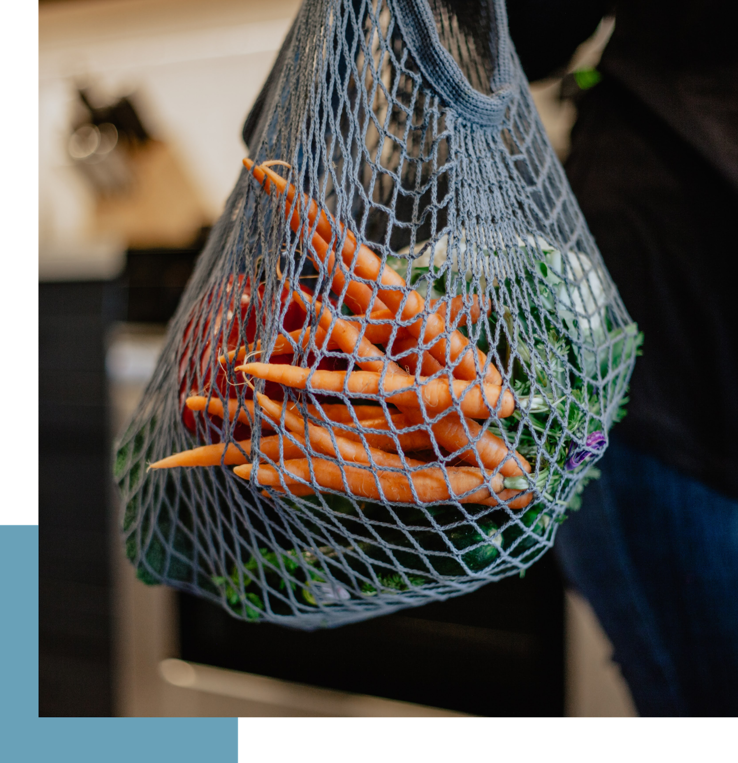 bag of fresh vegetables